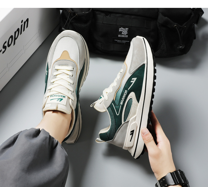 Giày thể thao nam đế êm nhẹ, thoáng khí đế cao su đúc, chống trơn trượt hạn chế mòn  – BEE GEE - GNA2031