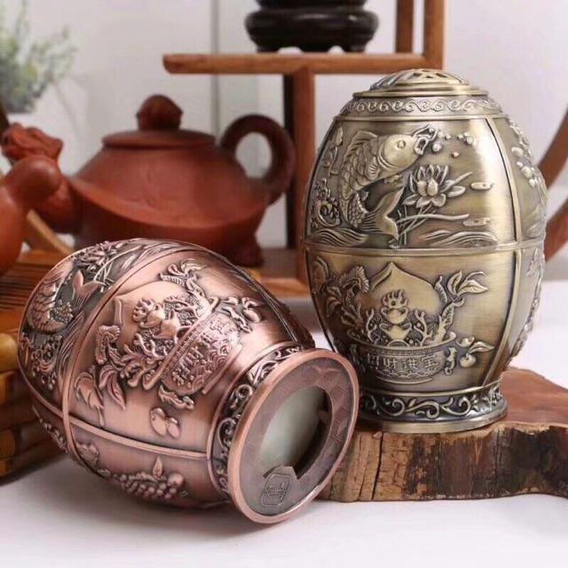 Lọ đựng tăm ĐỒNG phong cách Hoàng gia Nga