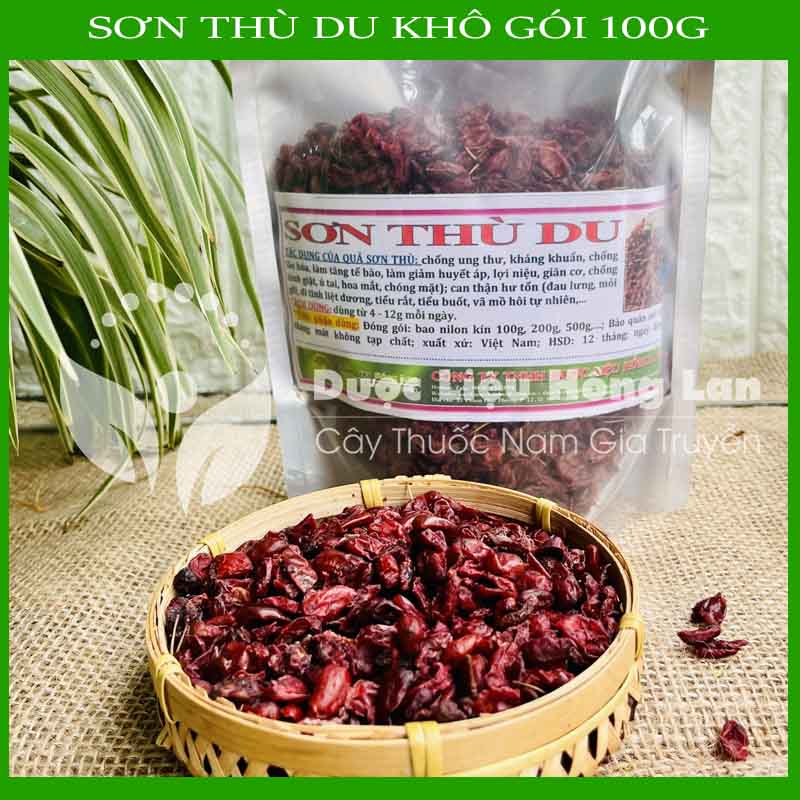 100g Sơn thù du vị thuốc bắc khô sạch