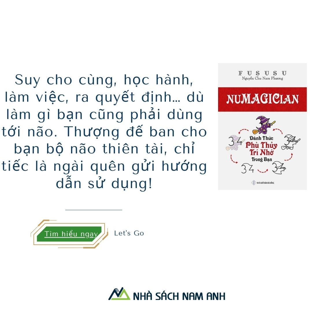 Sách - Numagician: Đánh Thức Phù Thủy Trí Nhớ Trong Bạn (Tặng kèm khóa học luyện trí nhớ)