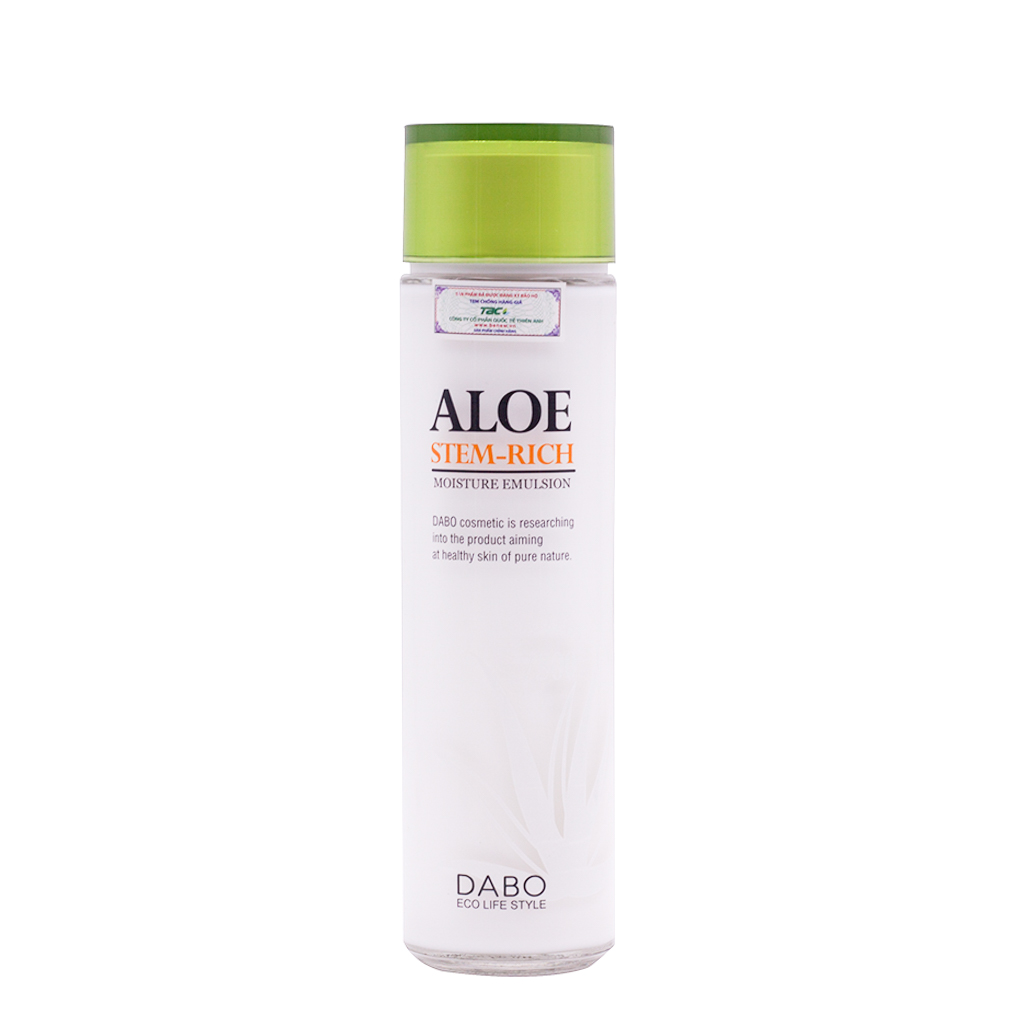 Dưỡng Thể Trắng Da, Dưỡng Ẩm, Chống Lão Hóa Hàn Quốc Lô Hội Dabo Aloe Emulsion (150ml) – Hàng Chính Hãng