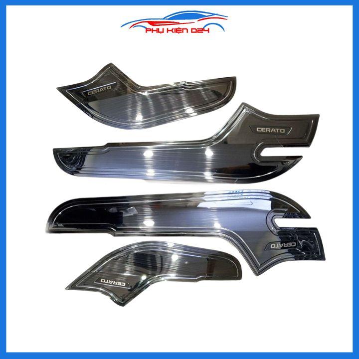 Bộ ốp Titan chống trầy xước tapli, táp li ô tô Cerato 2019-2020-2021-2022