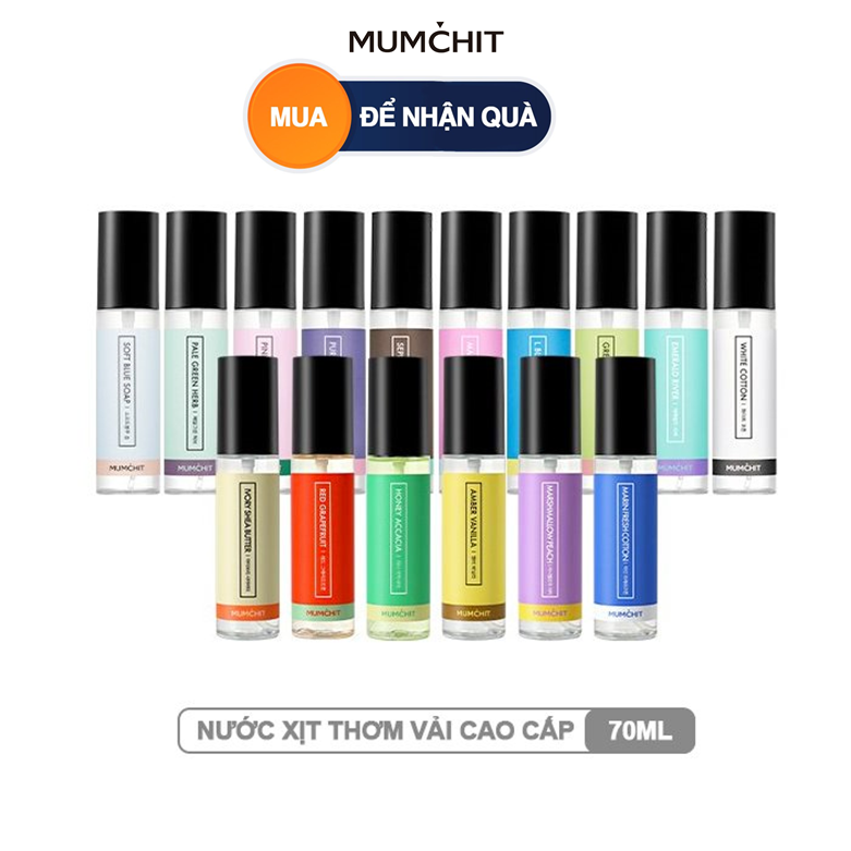 Nước Xịt Thơm Quần Áo Cao Cấp MUMCHIT Fabric And Living Perfume 70ml