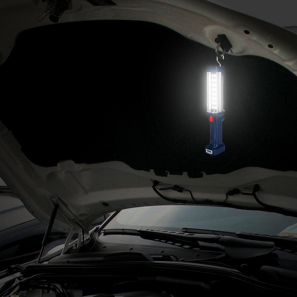 32SMD LED Work Light Car Trunk Inspection Lamp Camping Flashlight