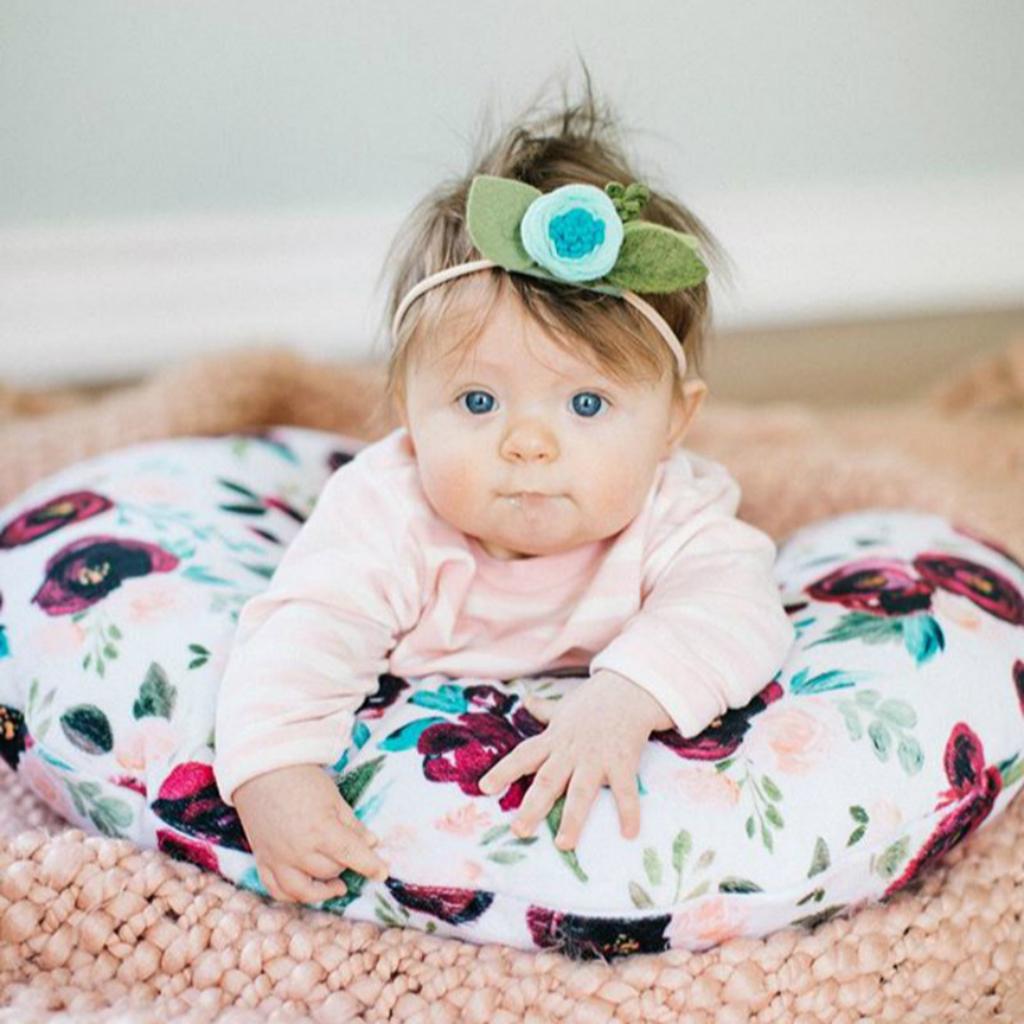 Soft Comfy Baby U Shape Pillow Cover Infants Newborn Nursing Slipcover