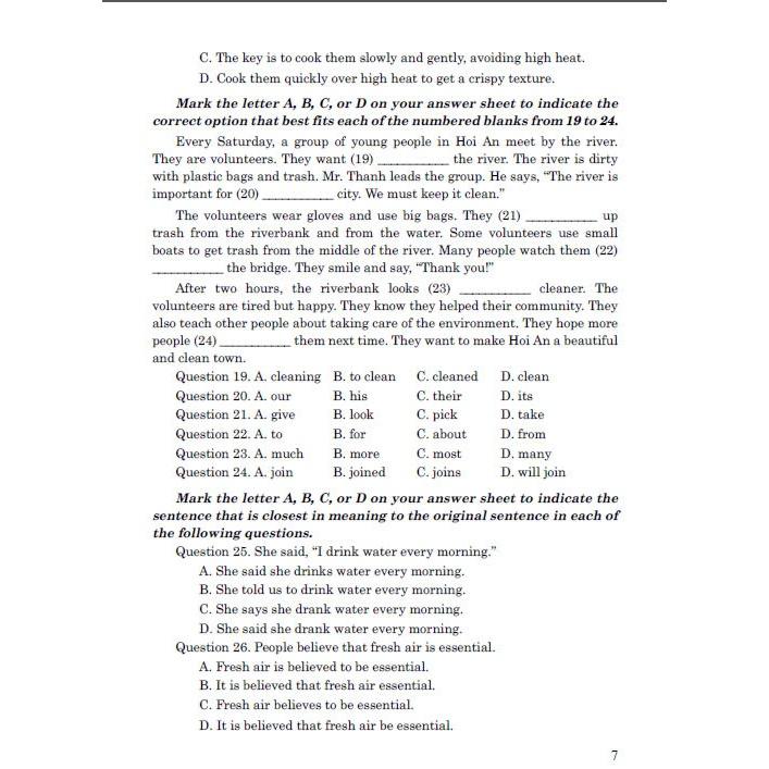 Sách - Bộ đề mới luyện thi vào lớp 10 môn tiếng anh (biên soạn theo cấu trúc đề thi mới 2025) - HA