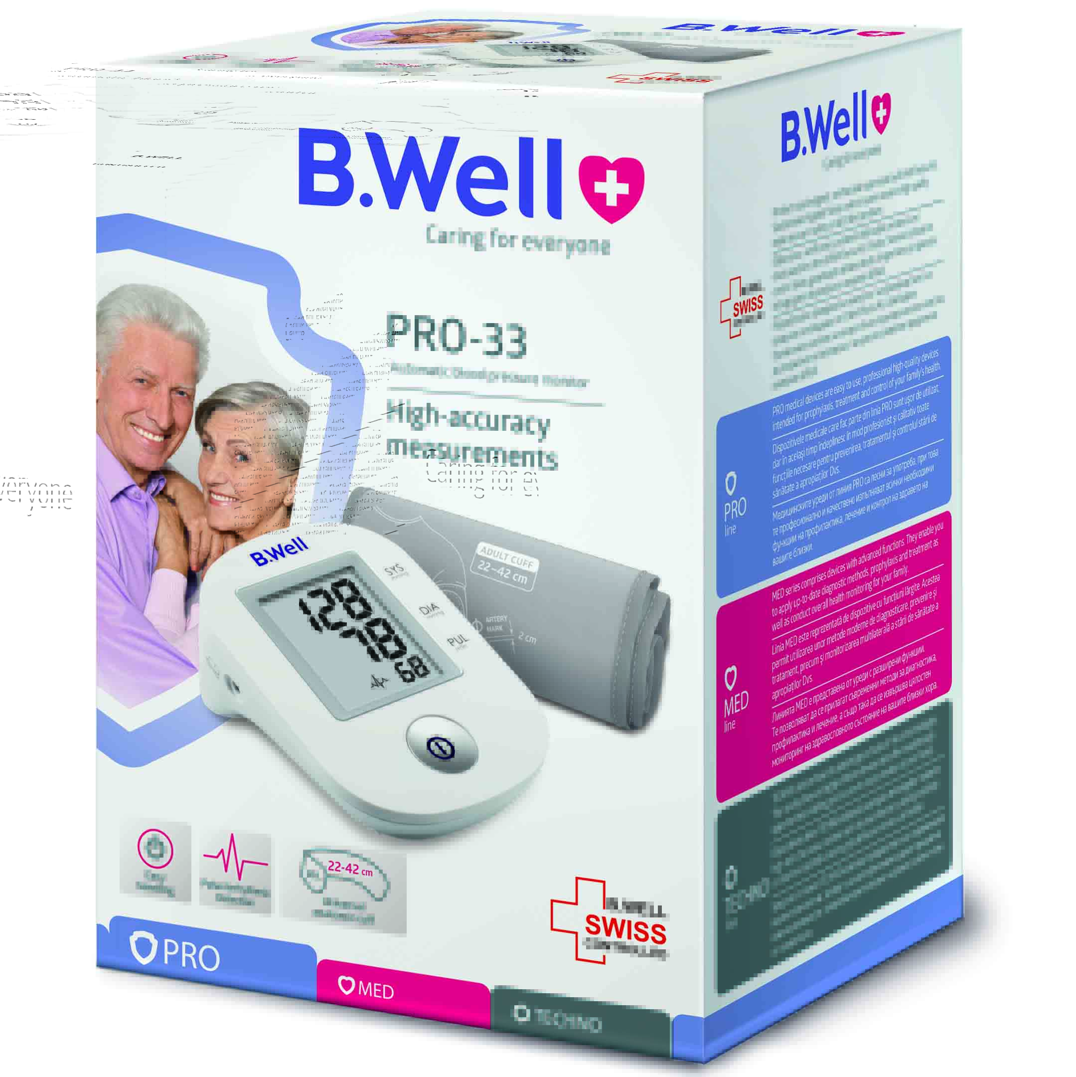 Máy đo huyết áp bắp tay B.Well Swiss PRO-33