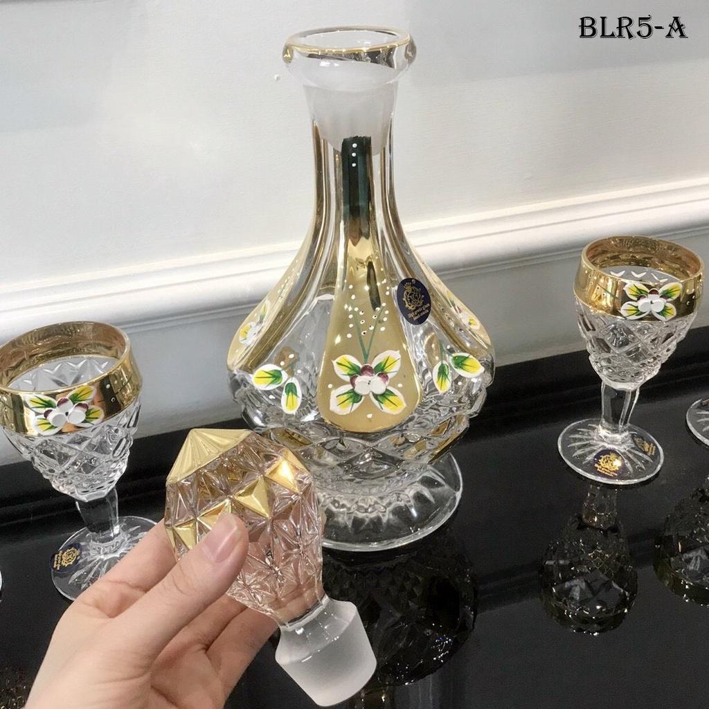 Bộ Bình Ly Pha Lê Tân Cổ Điển Đẳng Cấp Sang Trọng BLR5