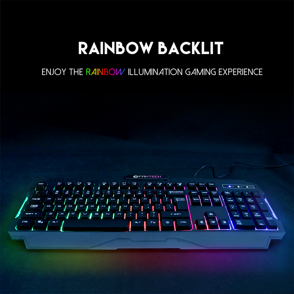 Bàn phím giả cơ Gaming Fantech K511 LED Backlit HUNTER PRO có dây, led rainbow - Hàng chính hãng