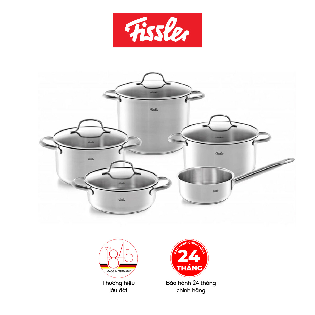 Bộ nồi 5 món Fissler San Francisco-Hàng chính hãng 100%