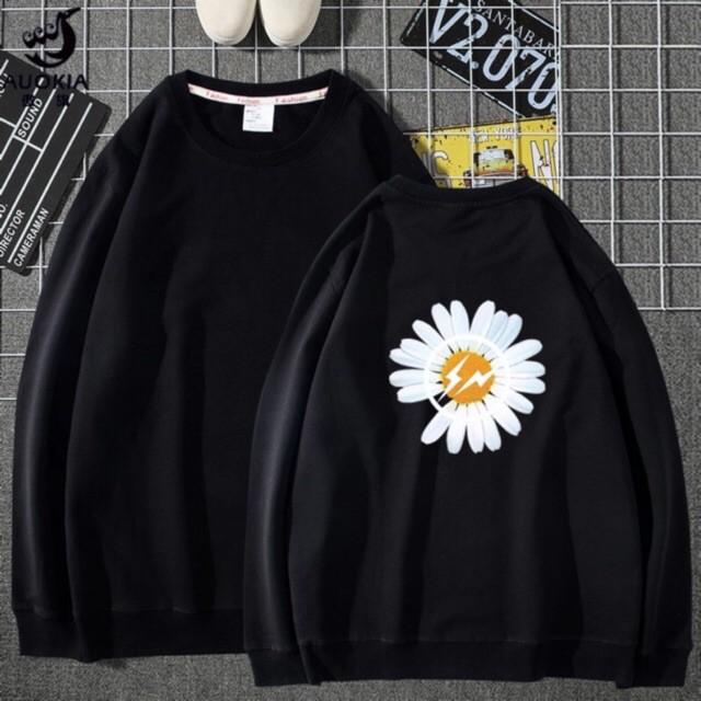 &quot; RẺ &quot; Áo sweater bông cúc Trắng Unisex nam nữ đẹp i hình