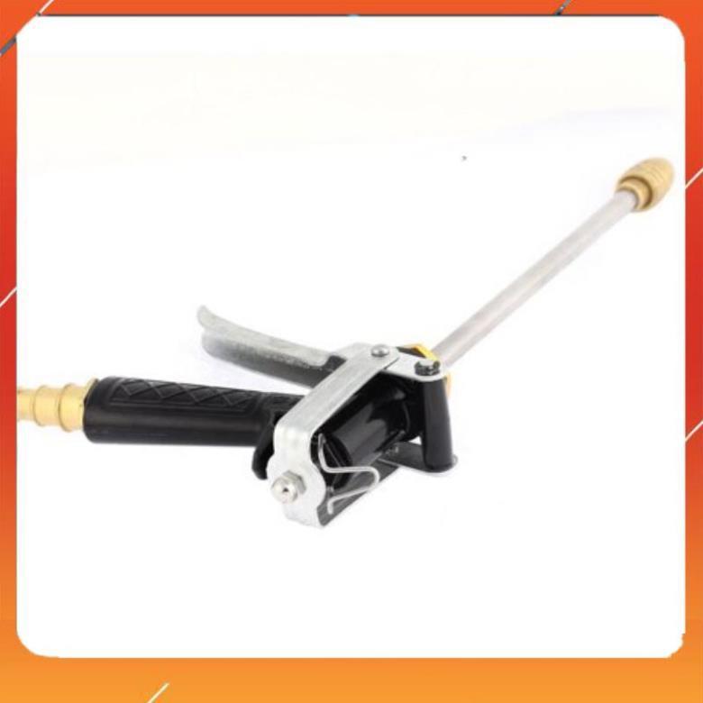️Evoucher Bộ dây vòi xịt nước rửa xe,tưới cây ,tăng áp 3 lần,loại 3m,5m 206318 đầu đồng,cút,nối nhựa đen+ đai