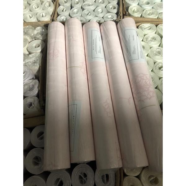 Giấy dán tường hoa văn thô lụa dán keo ngoài khổ 53cm*10 mét giấy dày hoa văn in nổi