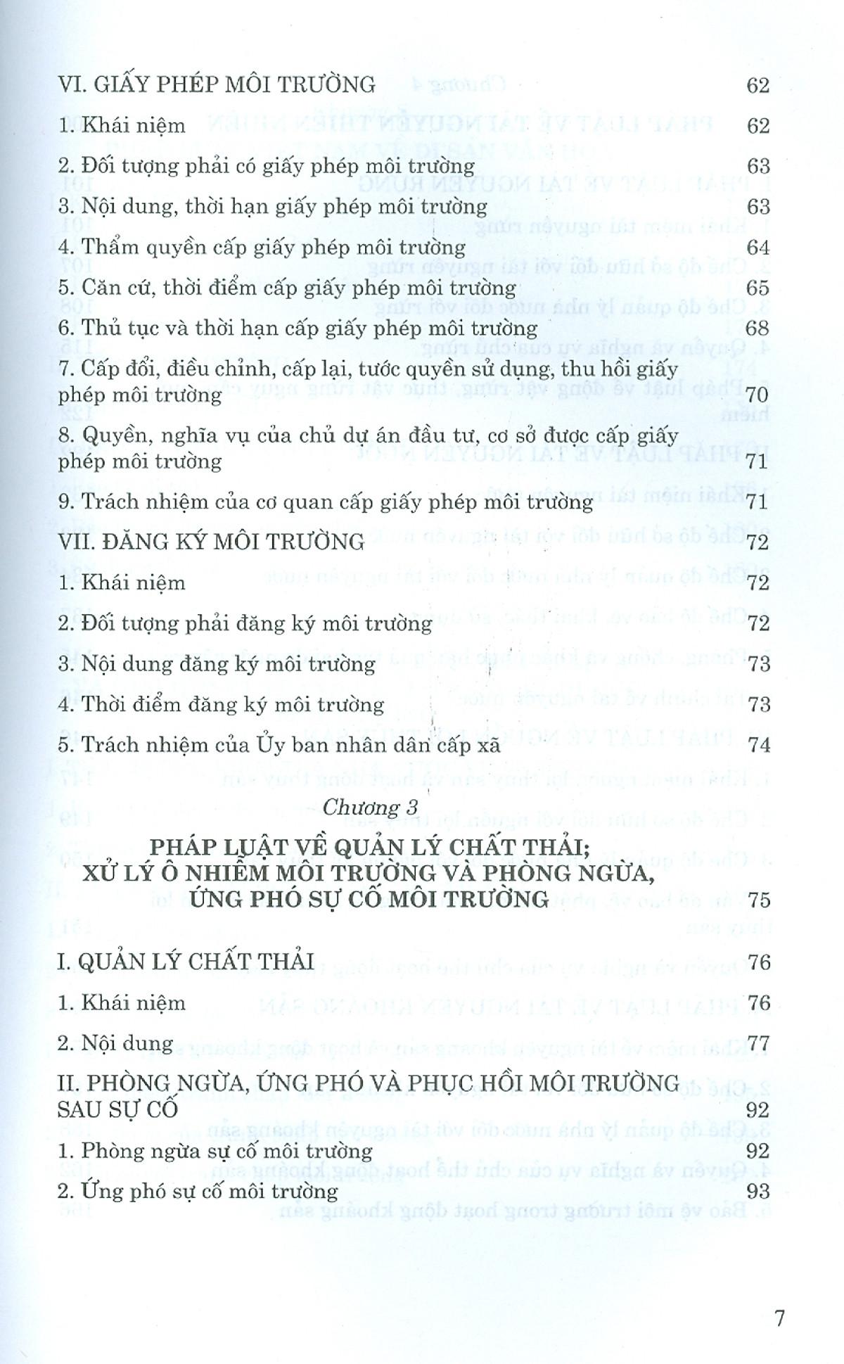 Tập Bài Giảng Luật Môi Trường