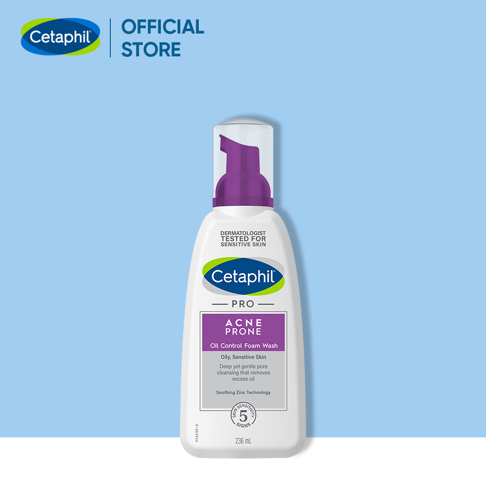 Sữa rửa mặt cho da dầu mụn, nhạy cảm Cetaphil Pro Acne Prone Oil Control Foam Wash 236ml