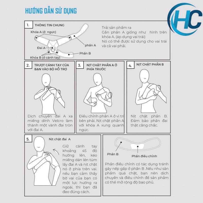 Đai NÂNG VAI BONBONE NHẬT BẢN Mesh Up Shoulder hỗ trợ nâng vai, phục hồi chấn thương