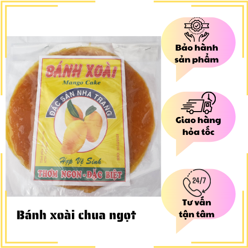 Đặc Sản Nha Trang - Bánh Xoài Nha Trang Nguyên Chất Vị Chua Ngọt Tự Nhiên, Seavy Gói 200g