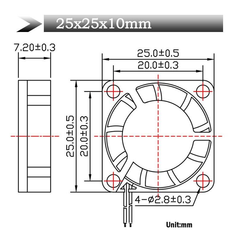 Gdstime 1 Pieces 1Pin 1.14 11x11x1mm 11mm 11v Mini Brushless Cooling Cooler Fan