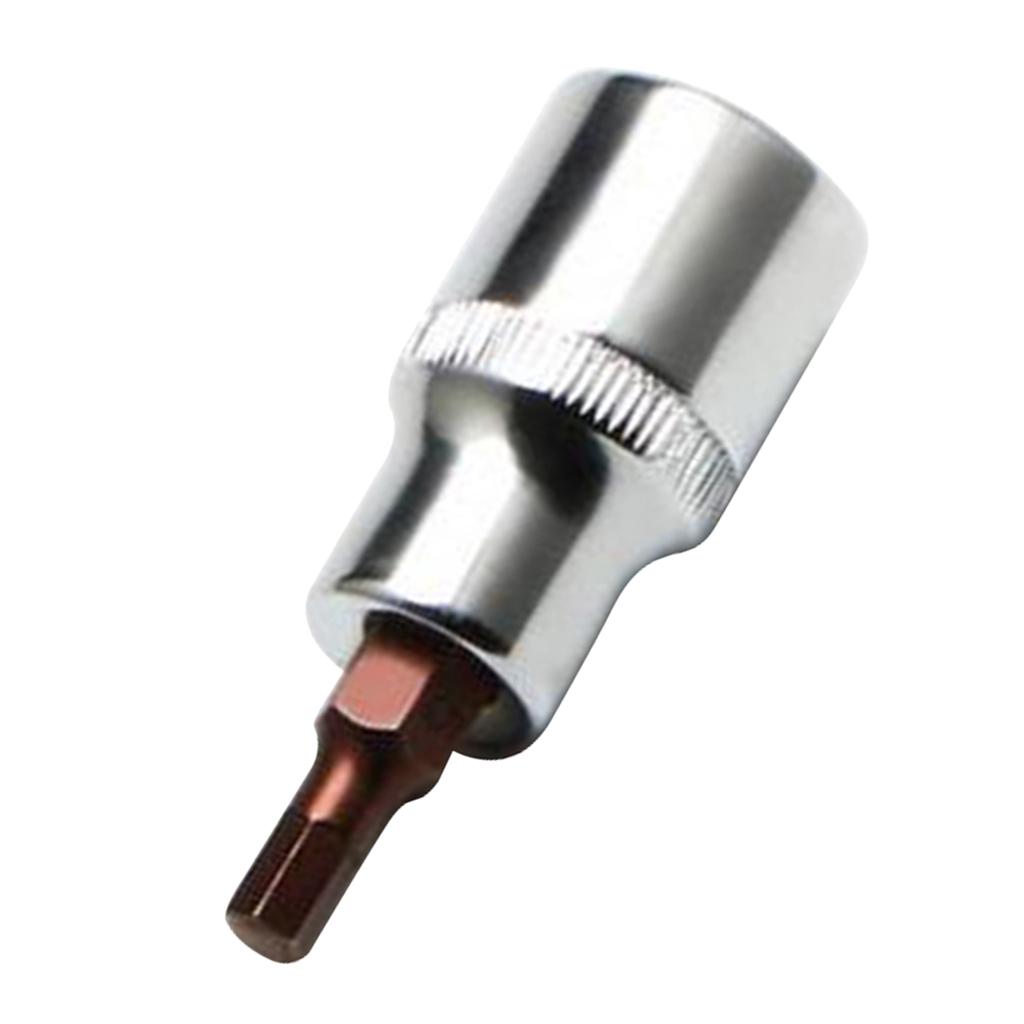 2X 1/2 inch Power Drills Impact Socket Bit Hex Wrench Screwdriver Adapter 6mm