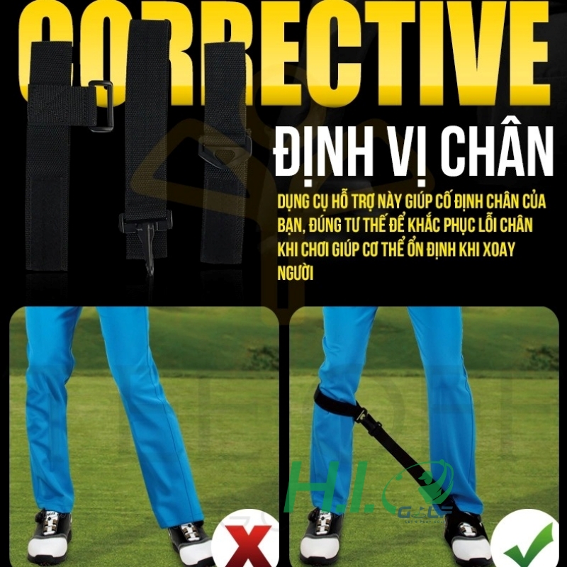 Nẹp định vị hai chân hỗ trợ tập chơi Golf – PGM JZQ007