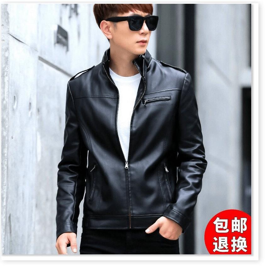 Áo khoác da nam dây kéo đồng da xịn k bong tróc cực ngầu cho anh em KHANH AN FASHION