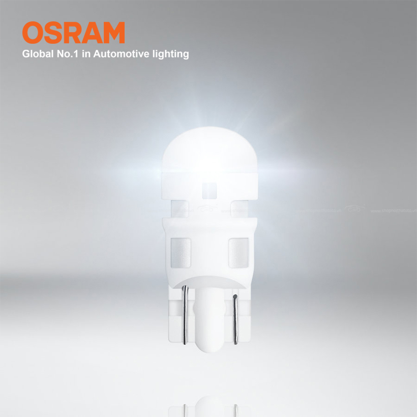 Combo 2 Bóng Đèn Led Chân Ghim Nhỏ OSRAM Standard W5W 2825DW 12V Màu Trắng Cool