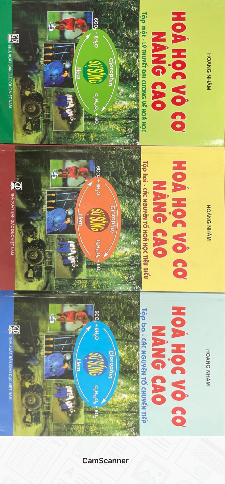 Combo 3 cuốn Hóa Học Vô Cơ Nâng Cao Tập 1 + 2+ 3 ( Hoàng Nhâm )