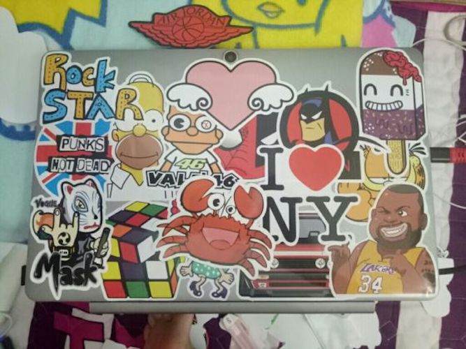 Bộ 50 sticker dán trang trí laptop, vali, xe máy, xe đạp, ván trượt, đàn guitar,đàn ukelele, mũ bảo hiểm,... vsco nhiều mẫu dễ thương nhiều chủ đề: yellow, violet, blue