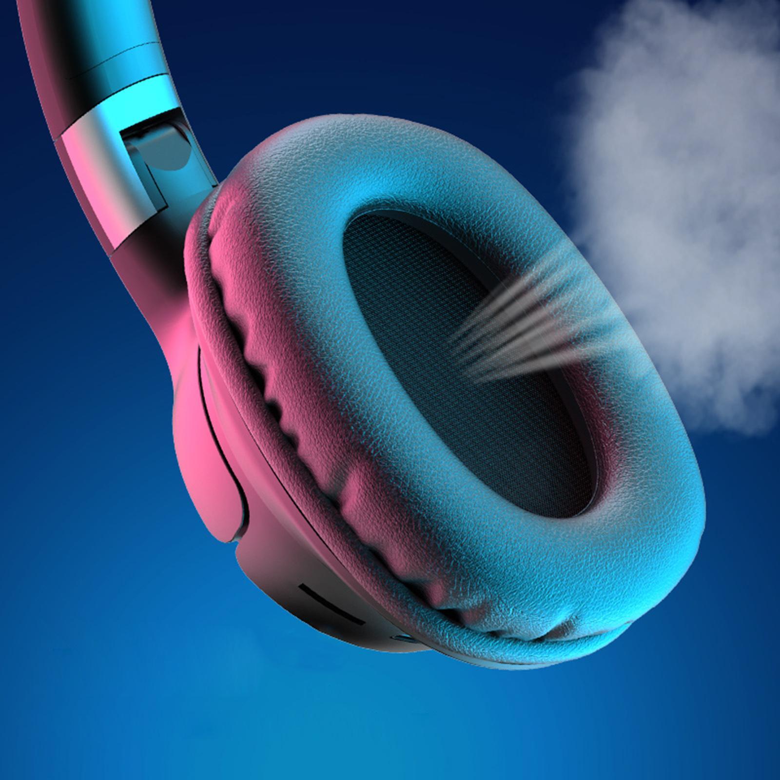 Over-Ear Bluetooth Headphones Foldable Built in Mic 3.5mm Earbuds for Gaming Sports