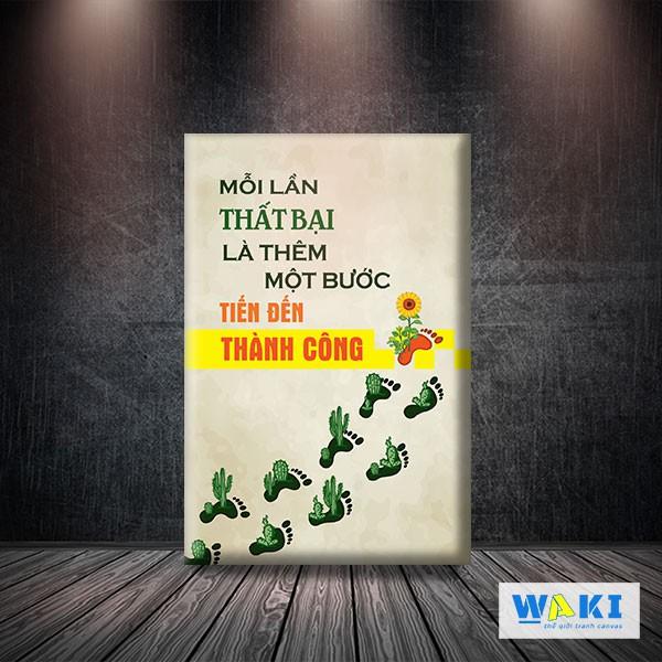 Tranh tạo động lực ” Mỗi lần thất bại là thêm một bước tiến đến thành công” – W250