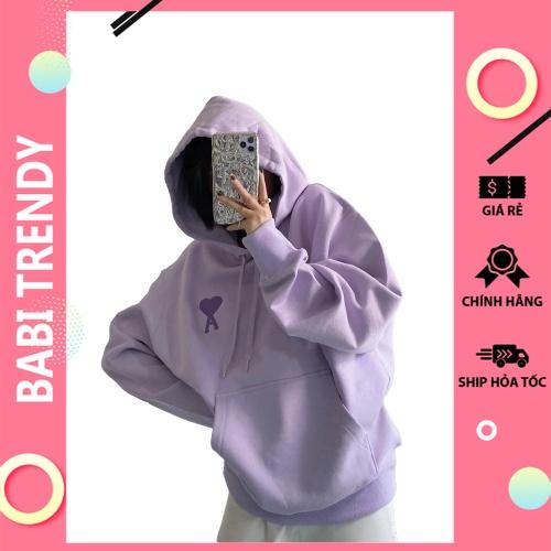 Áo hoodie nam nữ áo khoác A phong cách ovesize nỉ siêu đẹp Unisex Form Rộng – ST09 - babitrendy