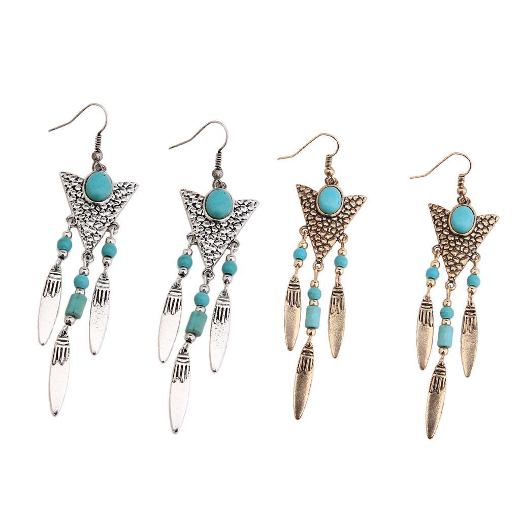 1Pair Vintage Charms Pendant Drop Earrings Women Dangle Earrings