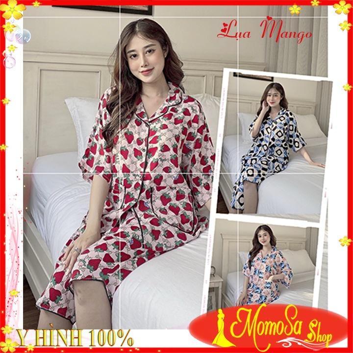 Đồ Bộ Pijama Nữ ️Đồ Bộ Mặc Nhà Tay Cánh Dơi Lụa Mango Cao Cấp MOMOSA Shop