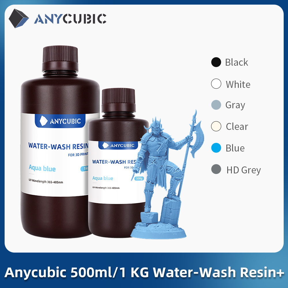 Nhựa rửa nước anycubic cho máy in 3D 405NM nhựa máy in 3D có thể giặt cho máy in LCD DLP 1 kg vật liệu in 3D