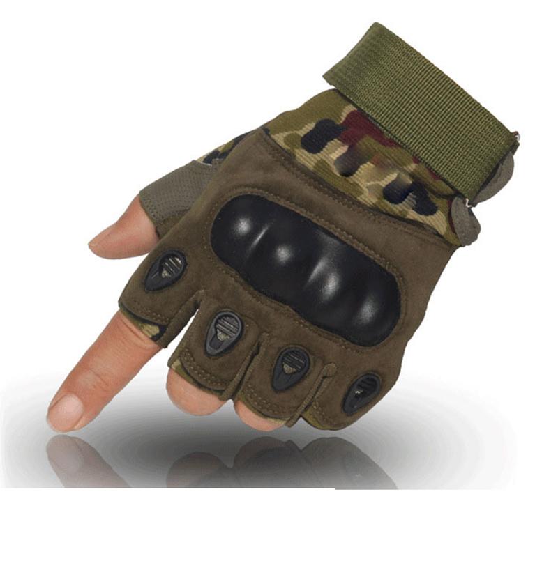 Ngón Găng Tay Nam Ngoài Trời Găng Tay Chiến Thuật Quân Sự Chụp Hình Thể Thao Săn Bắn Airsoft Xe Máy Găng Tay Xe Đạp Color: Camouflage Size: XL