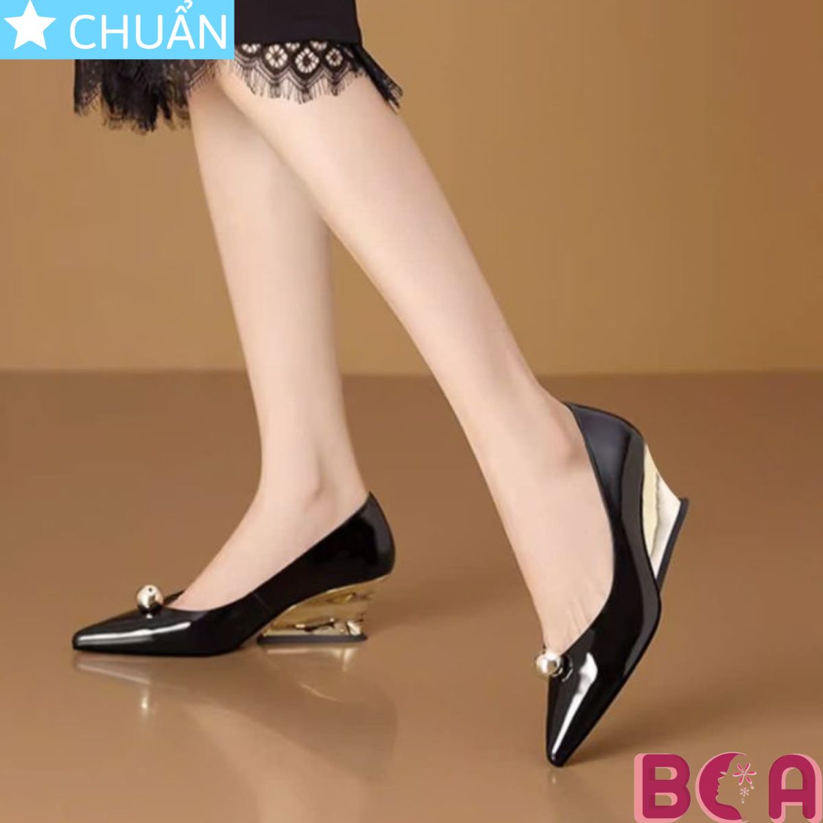Giày cao gót nữ đế xuồng 6 phân RO689 ROSATA tại BCASHOP kiểu dáng hiện đại, thanh lịch và tôn dáng