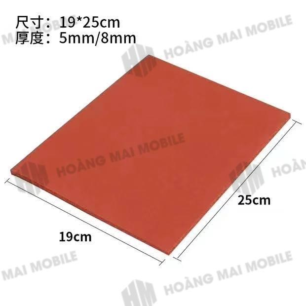 Cao su đỏ ép kính 300x250x8mm