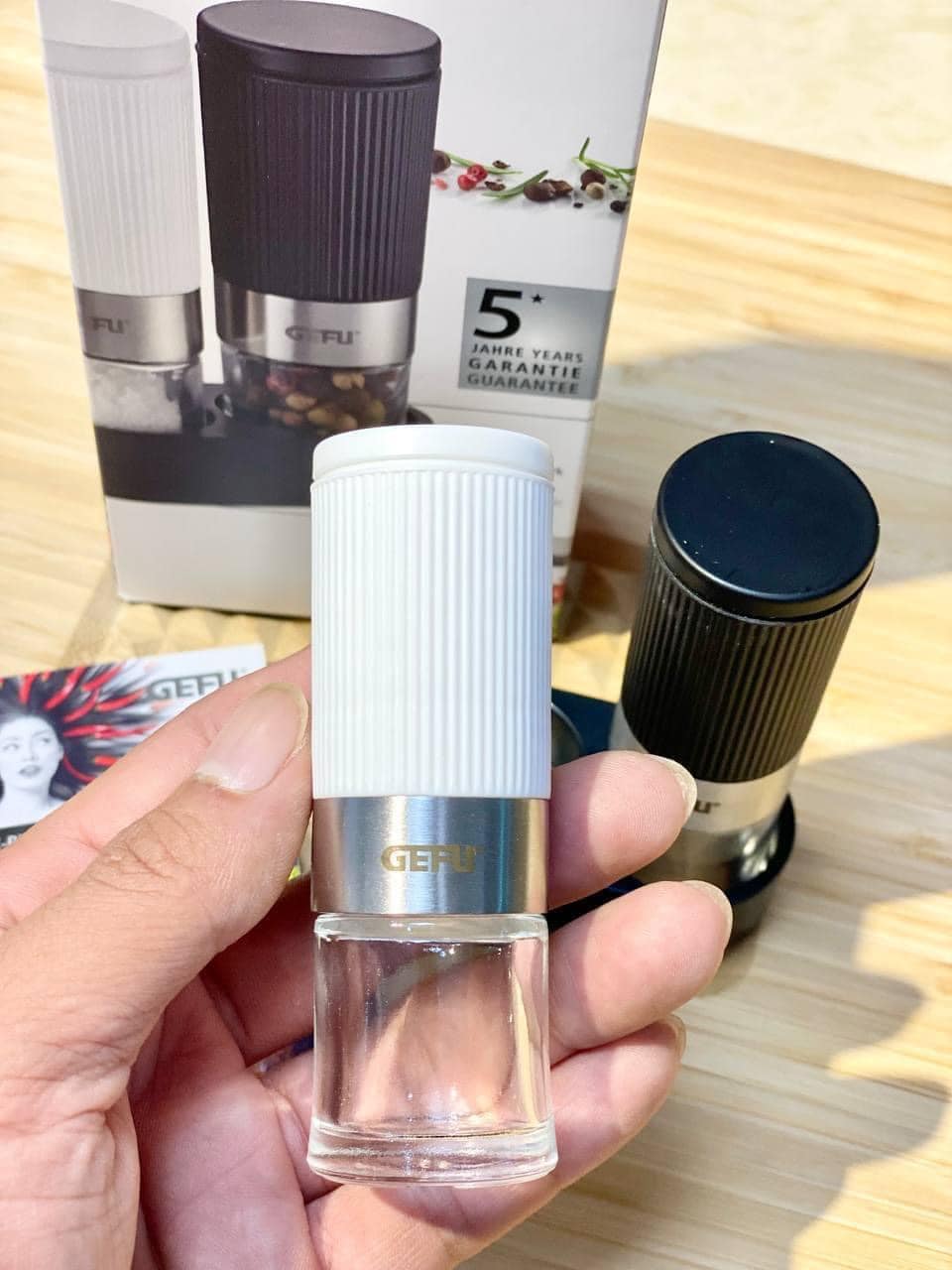 Set xay muối và tiêu GEFU TUSOME made in Germany Hàng chính hãng