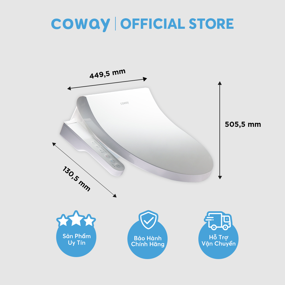 Nắp bồn cầu thông minh Coway Bateri Bidet BA35-A - Hàng chính hãng