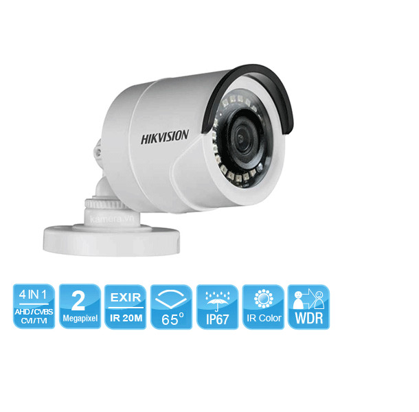 Camera HD-TVI Trụ Hồng Ngoại 2MP Chống Ngược Sáng HIKVISION DS-2CE16D3T-I3F - Hàng Chính Hãng