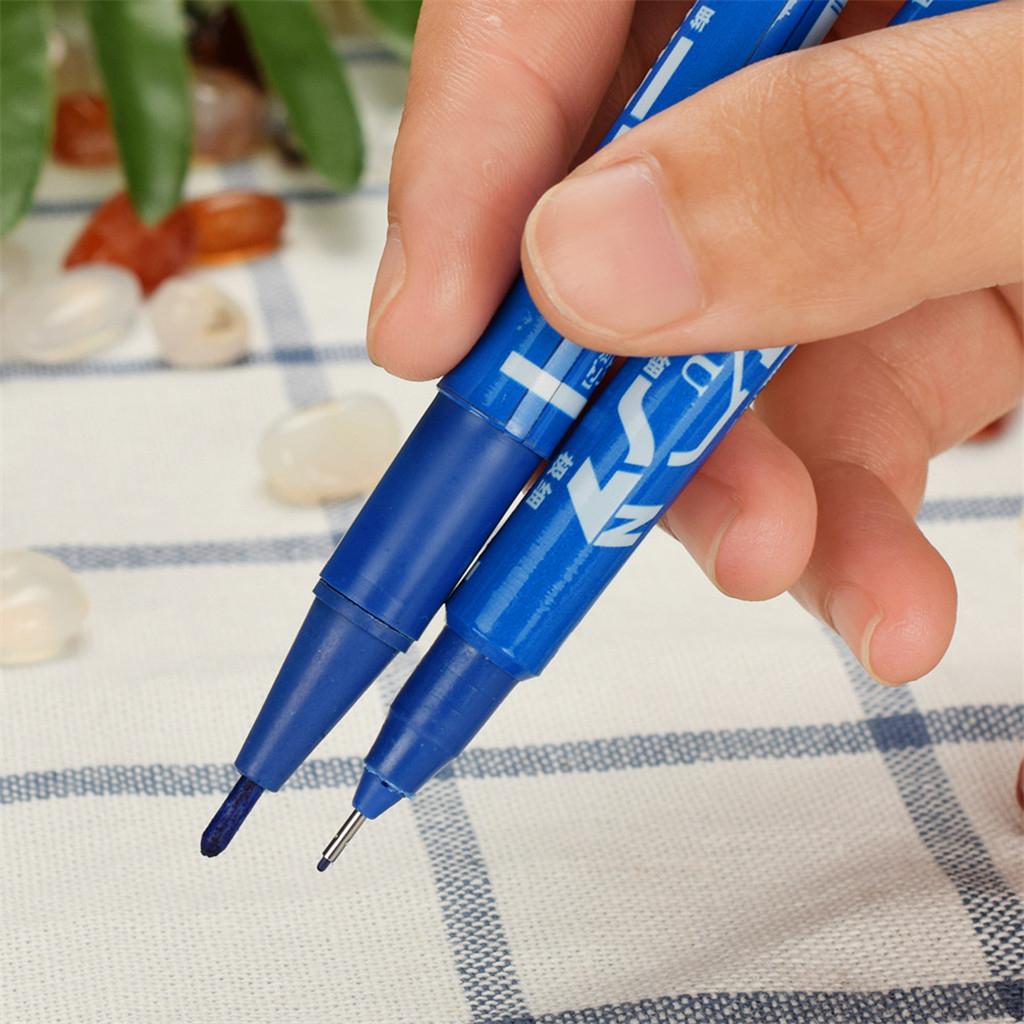 12x Dual Tip Skin Marker Pen Scribe Piercing Pen Tattoo Supply Body Art Tool