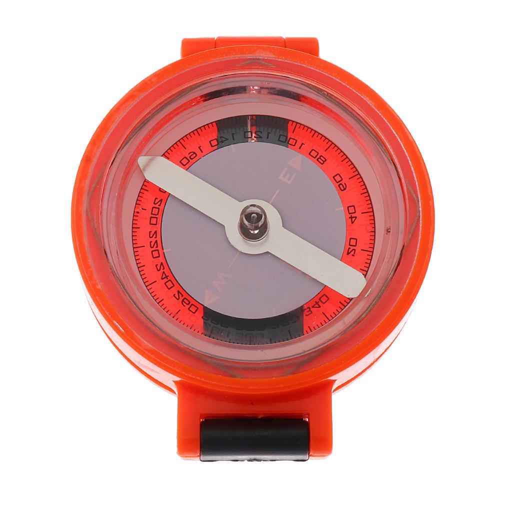 Outdoor Survival American Camping Hiking Magnetic Compass Tool Red
