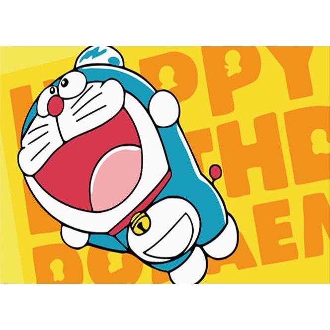 Tranh sơn dầu số hoá có khung Doremon LIM Art - Tranh tô màu theo số Doraemon, Nobita