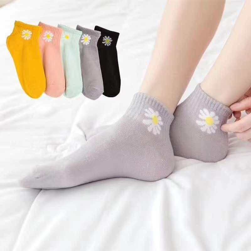 Tất hoa cúc cho bạn nữ, tất hoa cúc Hot trend - Giao màu ngẫu nhiên