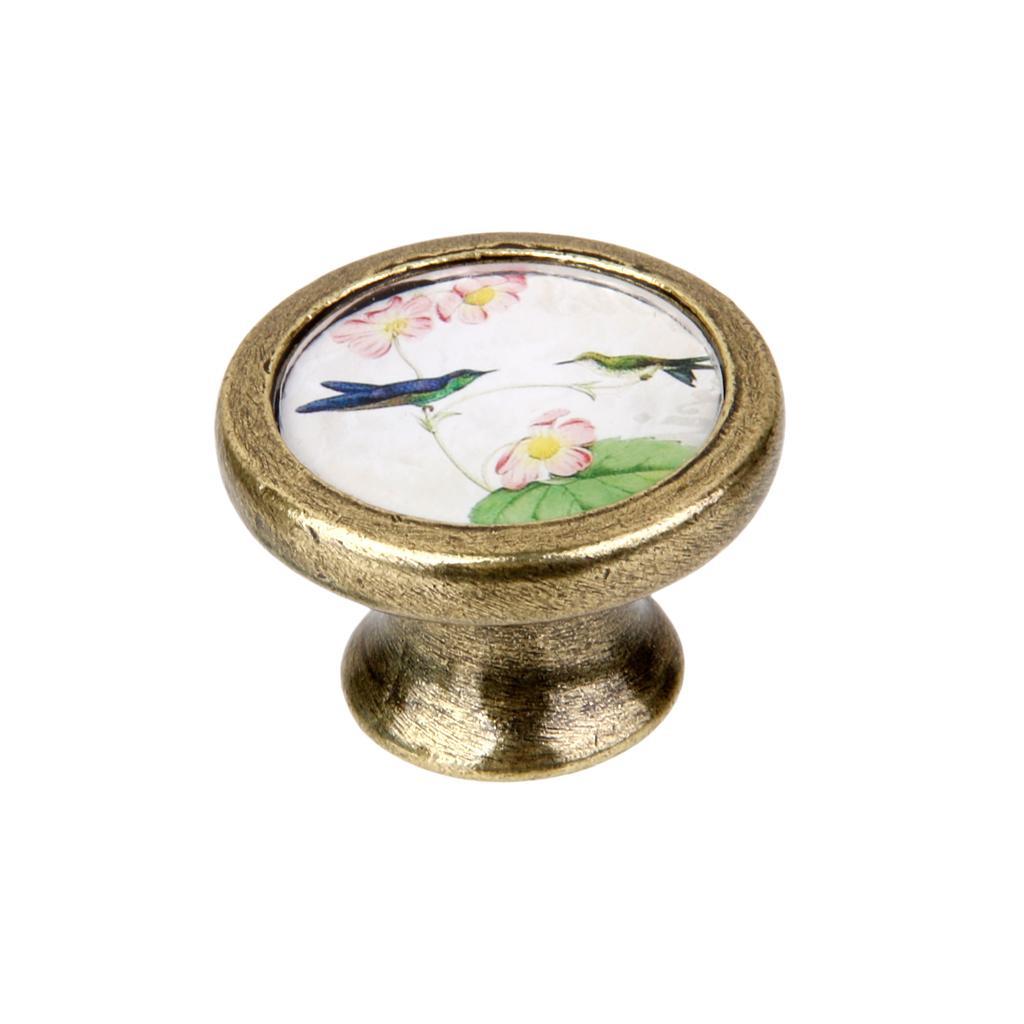 4xAssorted Vintage Brass Wardrobe Cabinet Door Cupboard Drawer Handle Knob 13