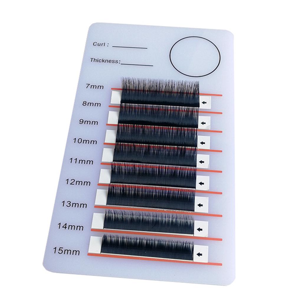 Pro Eyelashes Extension Pallet/Eye Lashes Handy Board Handheld Tray Tool Holder with 7-15 mm Scale