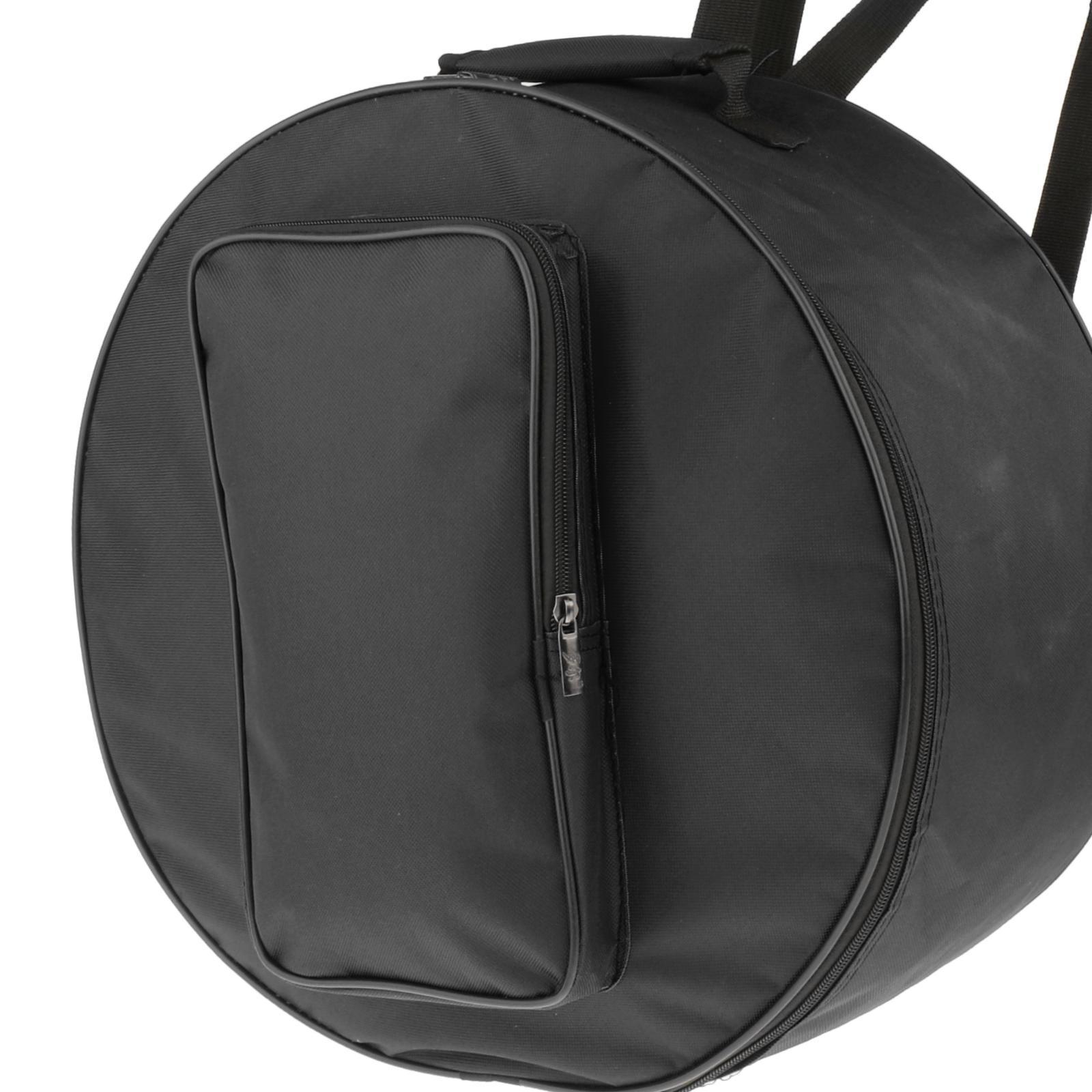 Snare Drum Bag Case Storage Bag with Shoulder Strap Outside Pockets