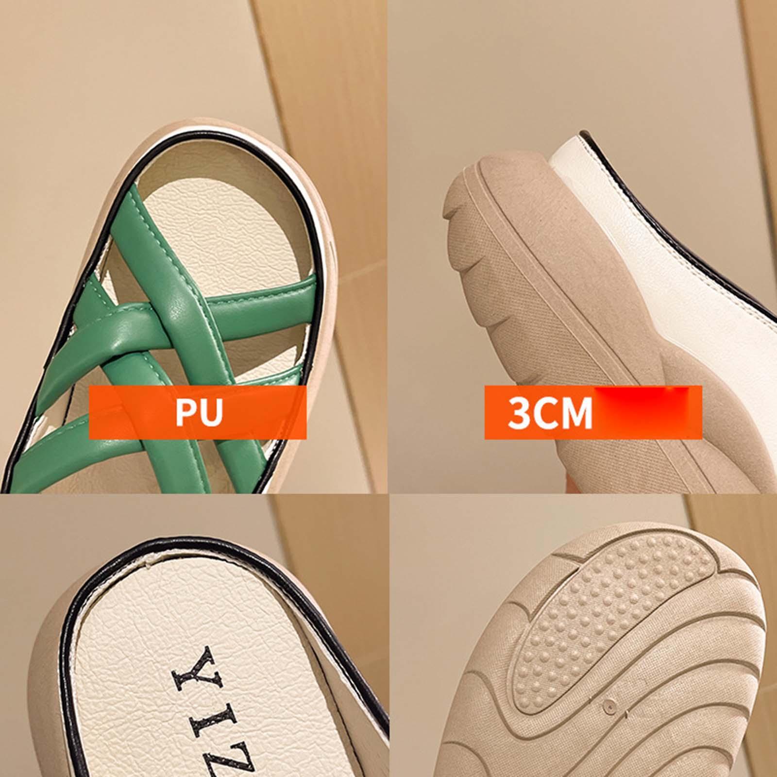 Women's Strappy Knot Slide Sandals, Summer Shoes Soft 3cm Thick Sole Indoor Footwear Platform Platform Slippers Flat Shoes for Shower, Bathing