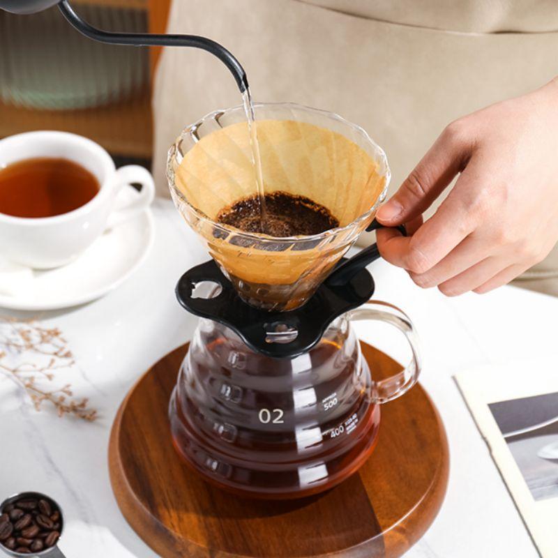 Bình thủy tinh kèm phễu V60 pha cà phê Pour Over 360ML