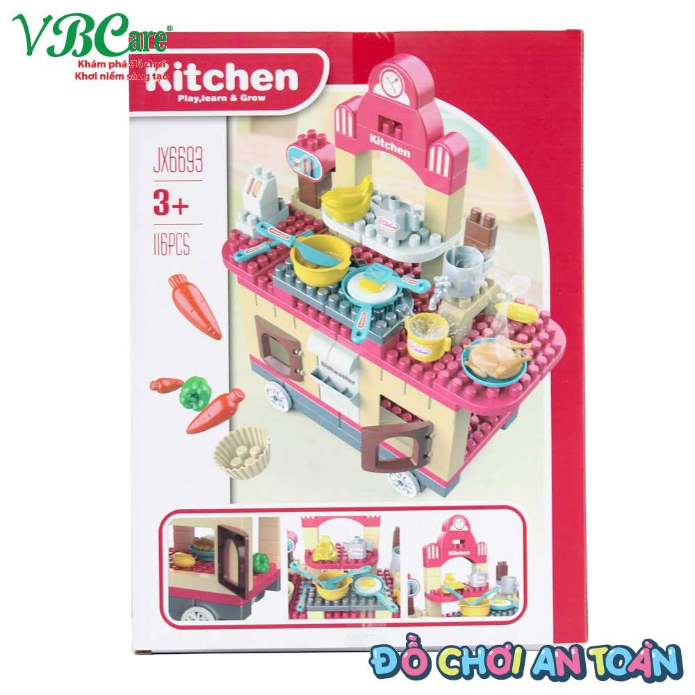 Đồ chơi xếp khối nhà bếp 116M VBC-JX6693